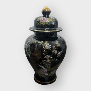 Japanese Black Porcelain Vase